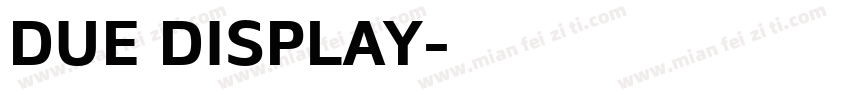 DUE DISPLAY字体转换